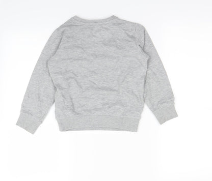 Marks & Spencer Boys Grey   Pullover Jumper Size 4-5 Years