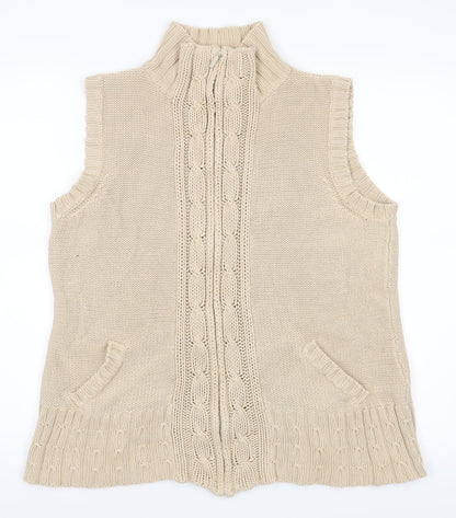 Womens UK Size 16 Casual Club Beige Jacket