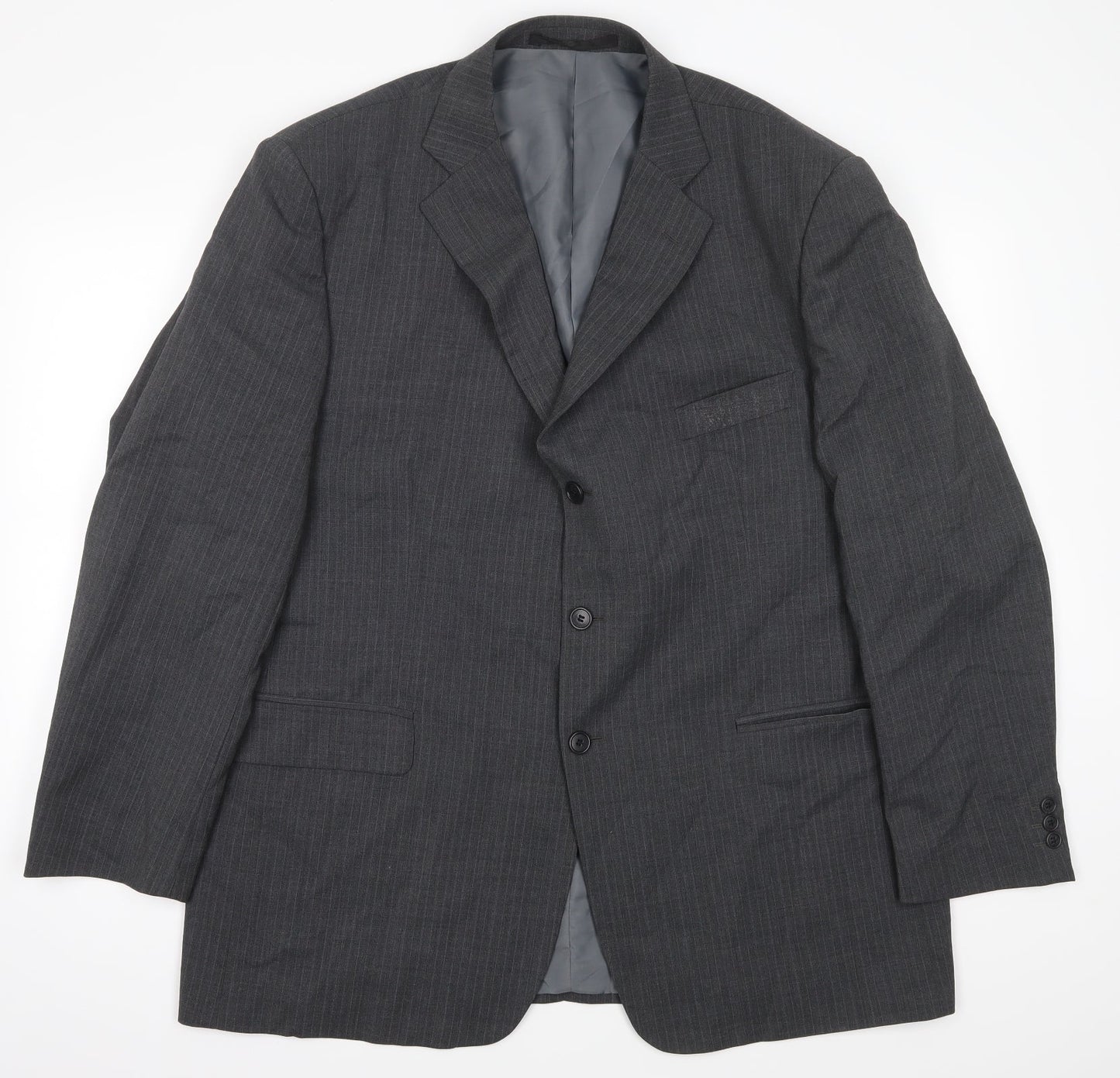 Mens UK Size 46 Impressions Regular Grey Suit Jacket