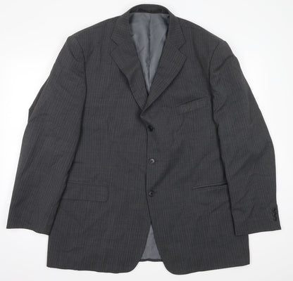 Mens UK Size 46 Impressions Regular Grey Suit Jacket