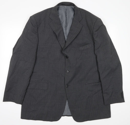 Mens UK Size 46 Impressions Regular Grey Suit Jacket