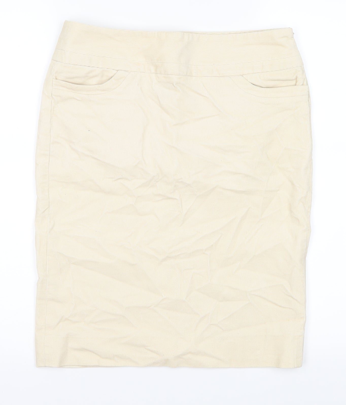 Gap Womens Ivory  Corduroy A-Line Skirt Size 4