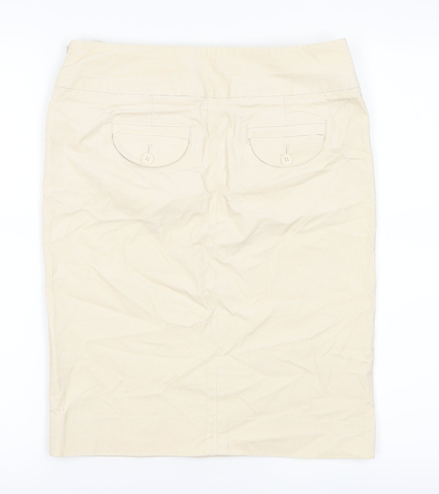 Gap Womens Ivory  Corduroy A-Line Skirt Size 4