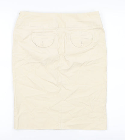 Gap Womens Ivory  Corduroy A-Line Skirt Size 4