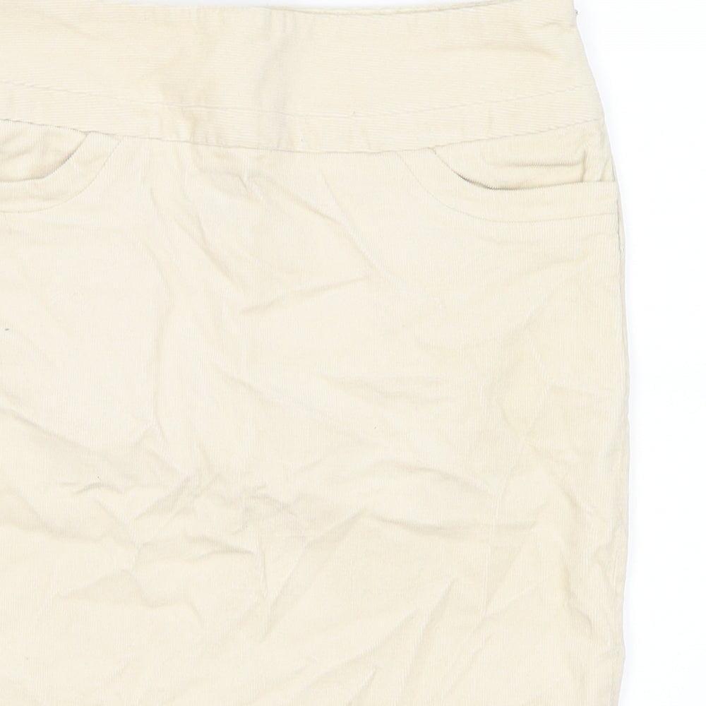 Gap Womens Ivory  Corduroy A-Line Skirt Size 4