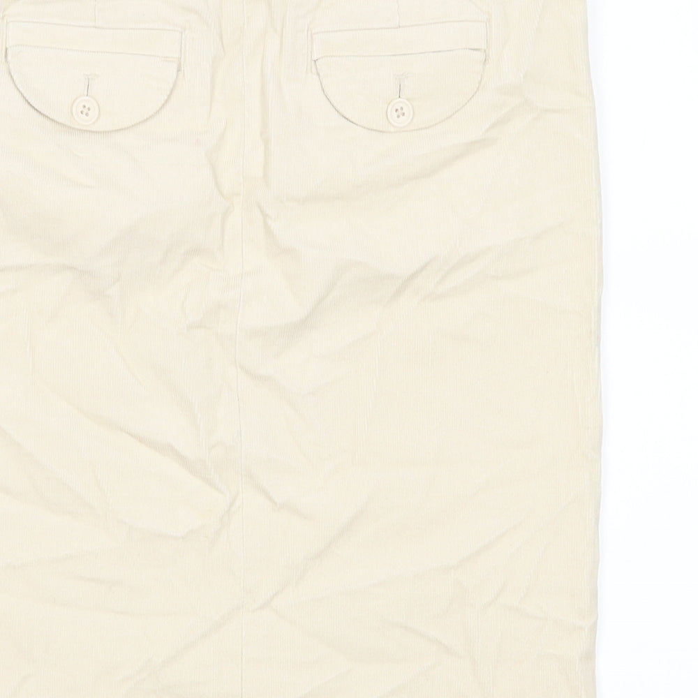 Gap Womens Ivory  Corduroy A-Line Skirt Size 4