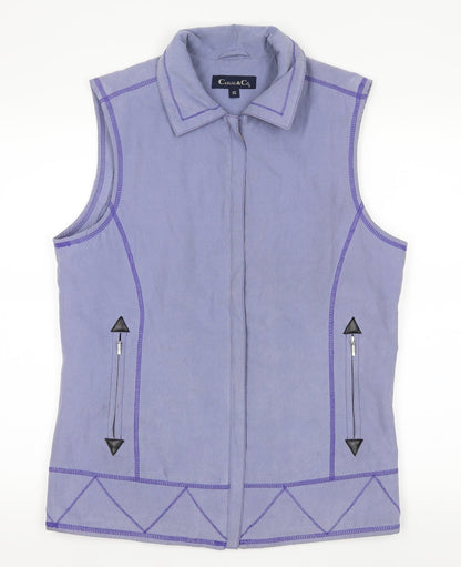 Casual & Co Womens Purple   Jacket Waistcoat Size XS
