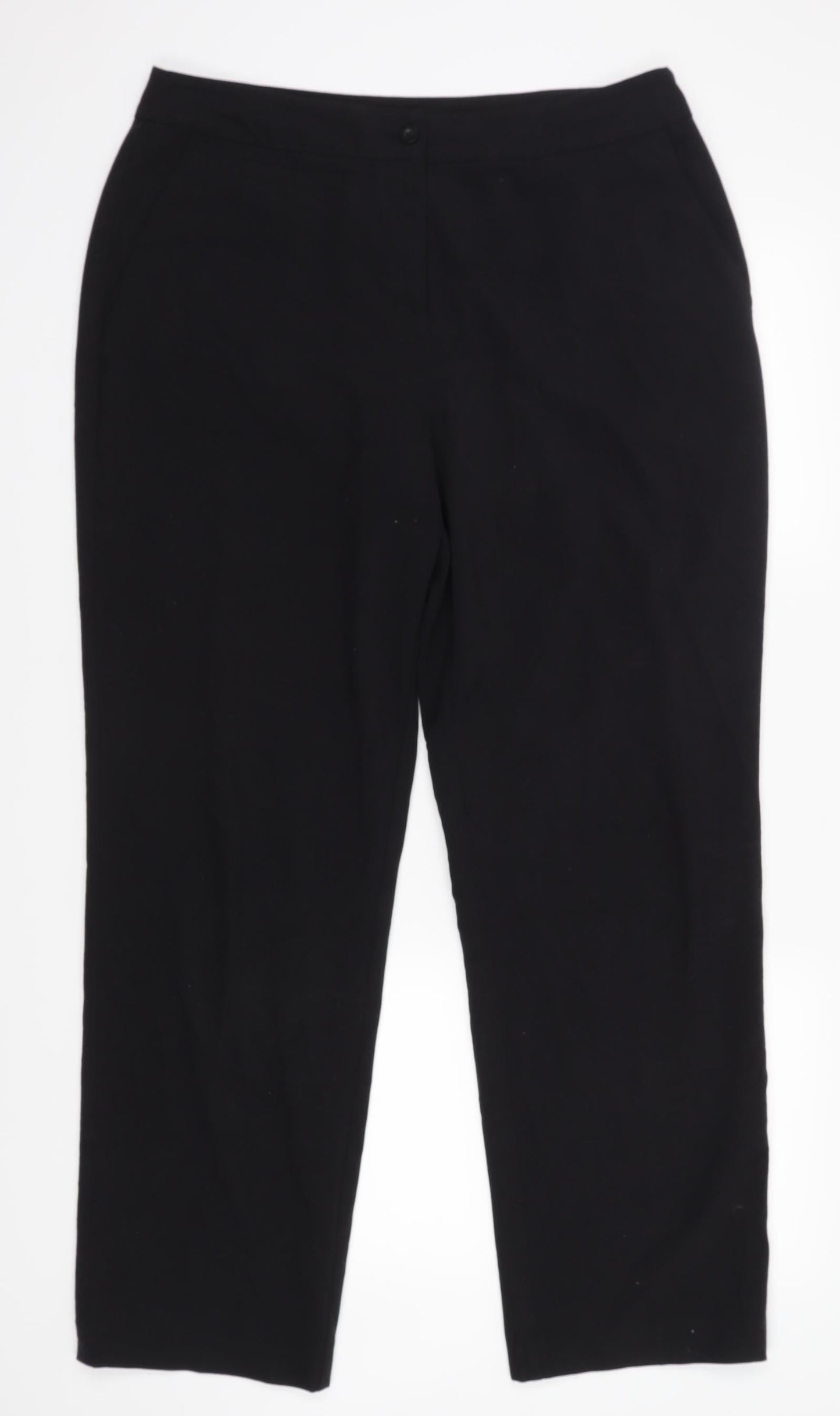 Tu  Womens Black   Trousers  Size 14 L28.5 in