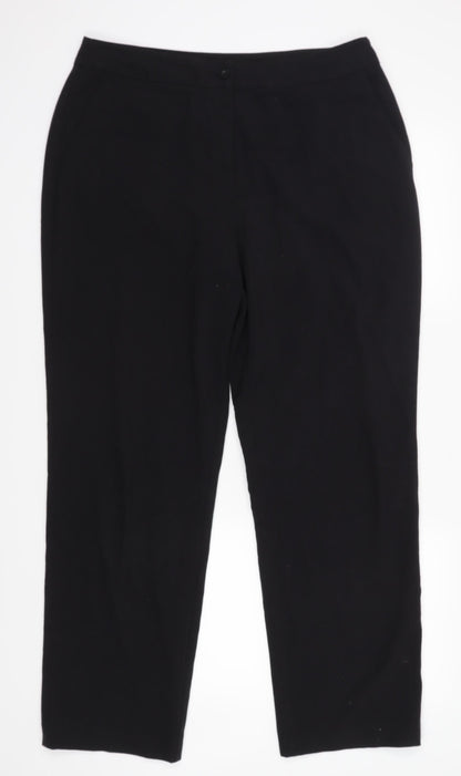 Tu  Womens Black   Trousers  Size 14 L28.5 in