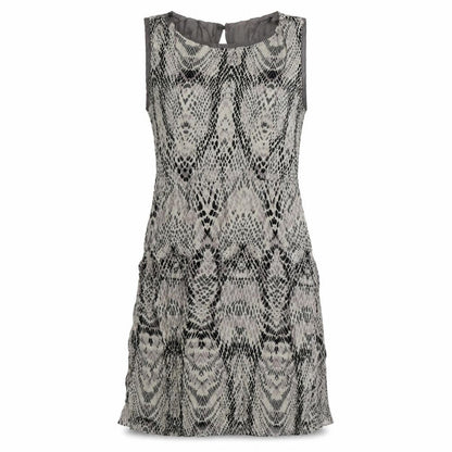 in wear Womens Beige Animal Print Chiffon Tank Dress  Size 10