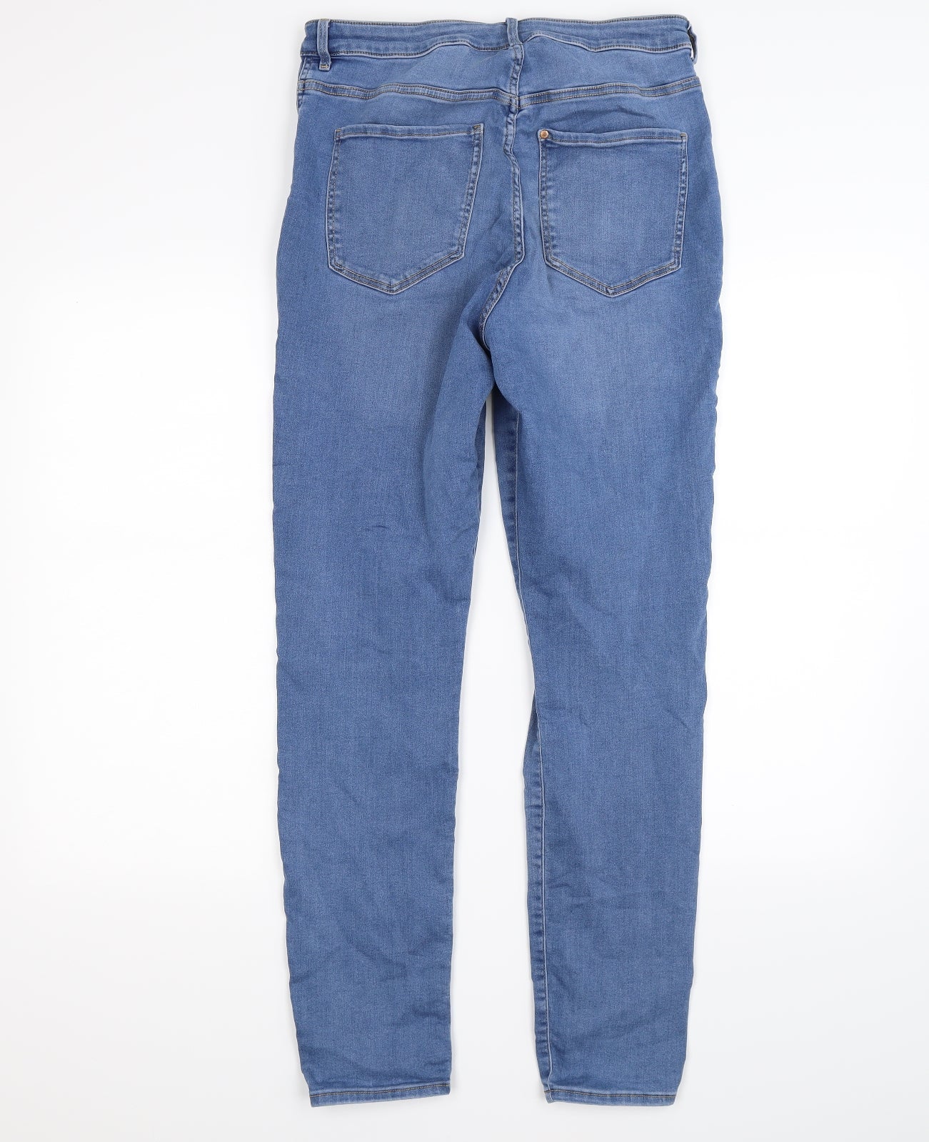 &Denim Womens Blue  Denim Skinny Jeans Size M L32 in