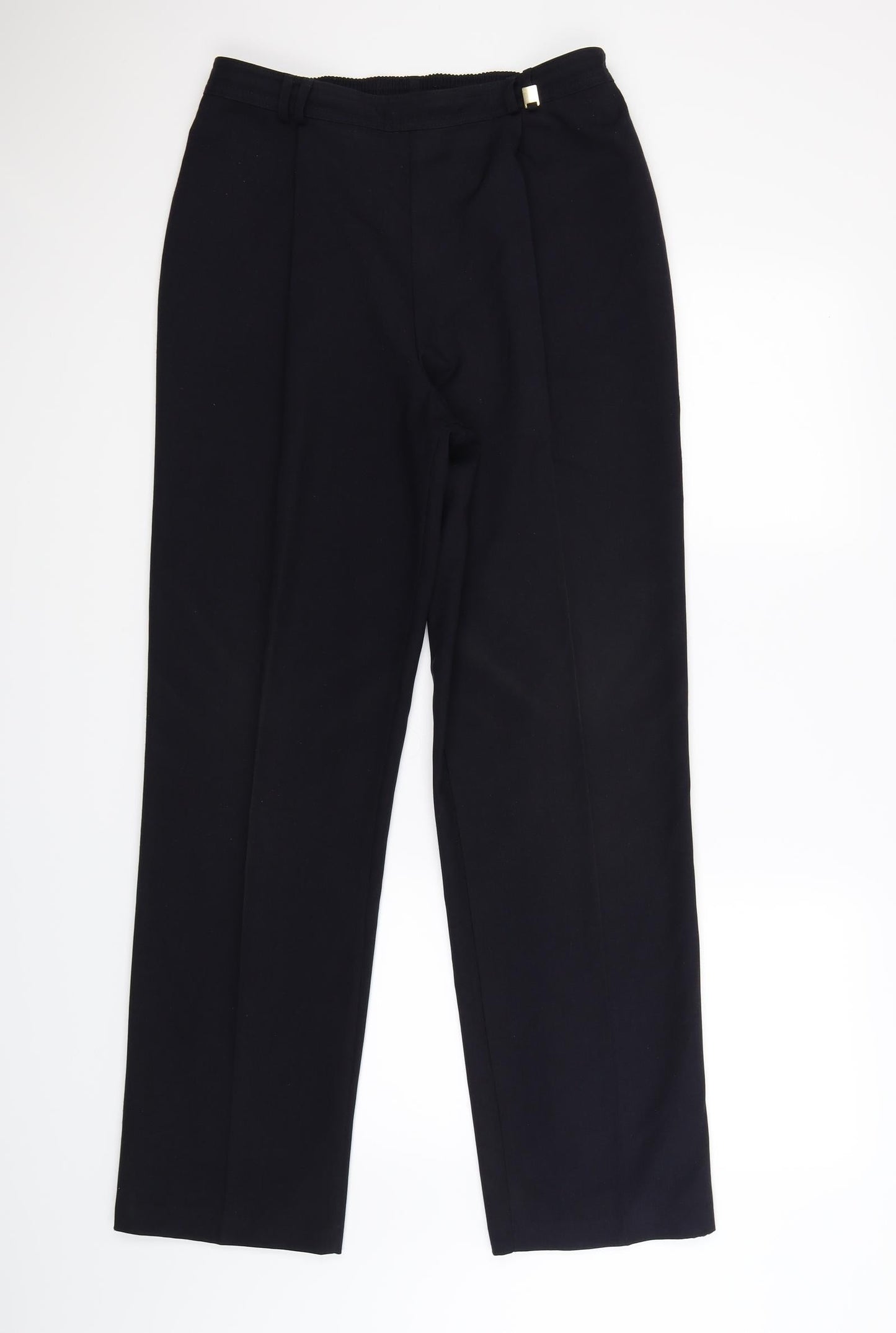 marks and Womens Blue   Dress Pants Trousers Size 12 L27 in - work office formal