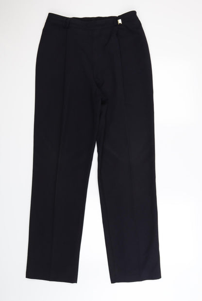 marks and Womens Blue   Dress Pants Trousers Size 12 L27 in - work office formal