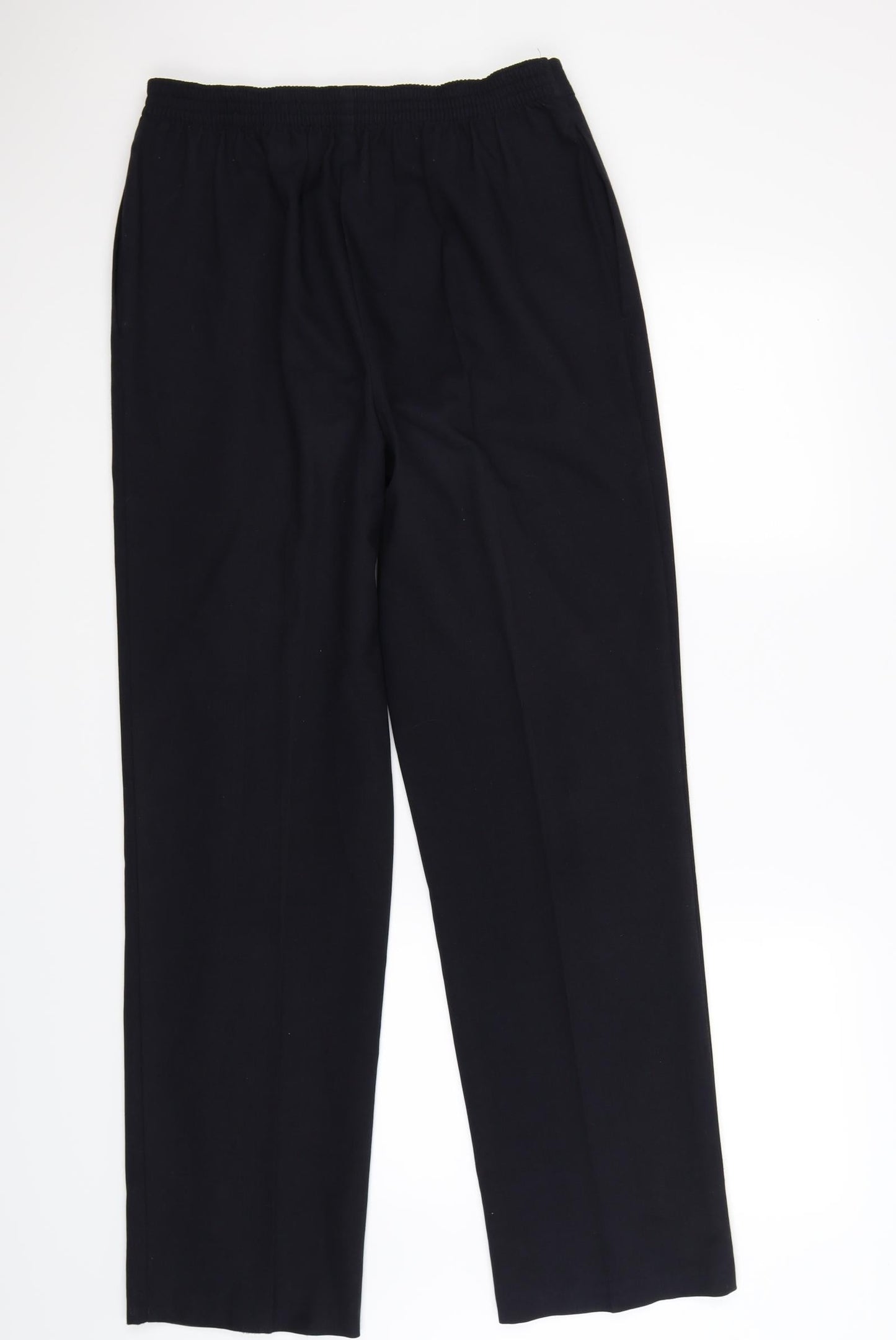 marks and Womens Blue   Dress Pants Trousers Size 12 L27 in - work office formal