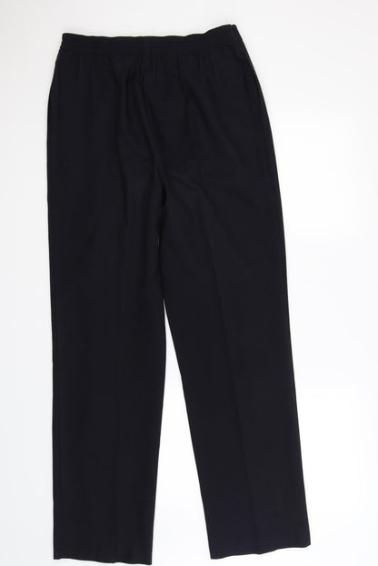 marks and Womens Blue   Dress Pants Trousers Size 12 L27 in - work office formal