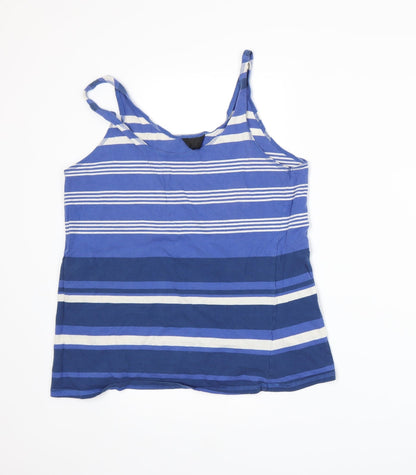 Womens UK Size 8 Topshop Blue Basic Tank