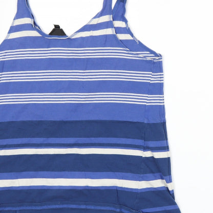 Womens UK Size 8 Topshop Blue Basic Tank
