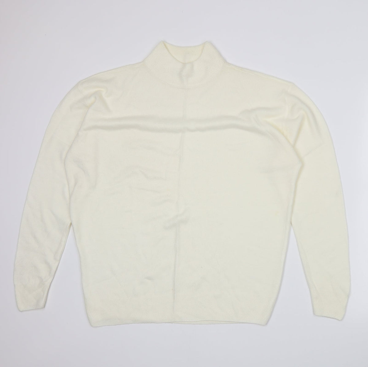 Damart Womens Ivory  Knit Pullover Jumper Size 16