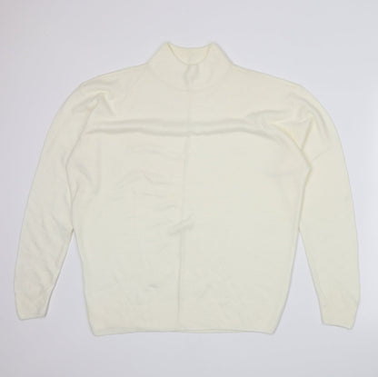 Damart Womens Ivory  Knit Pullover Jumper Size 16