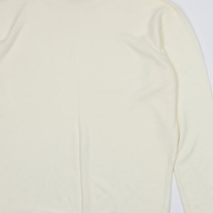 Damart Womens Ivory  Knit Pullover Jumper Size 16