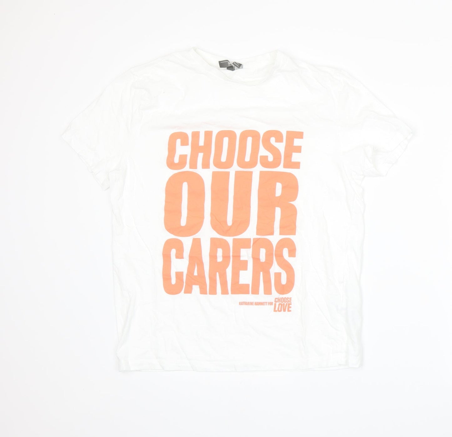 Womens UK Size S ASOS White Basic T-Shirt