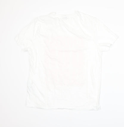 Womens UK Size S ASOS White Basic T-Shirt