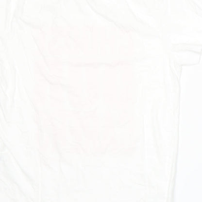 Womens UK Size S ASOS White Basic T-Shirt