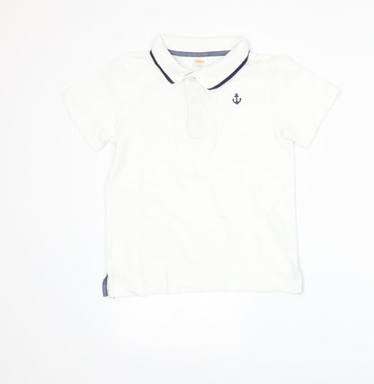 Gymboree Boys White   Basic Polo Size S