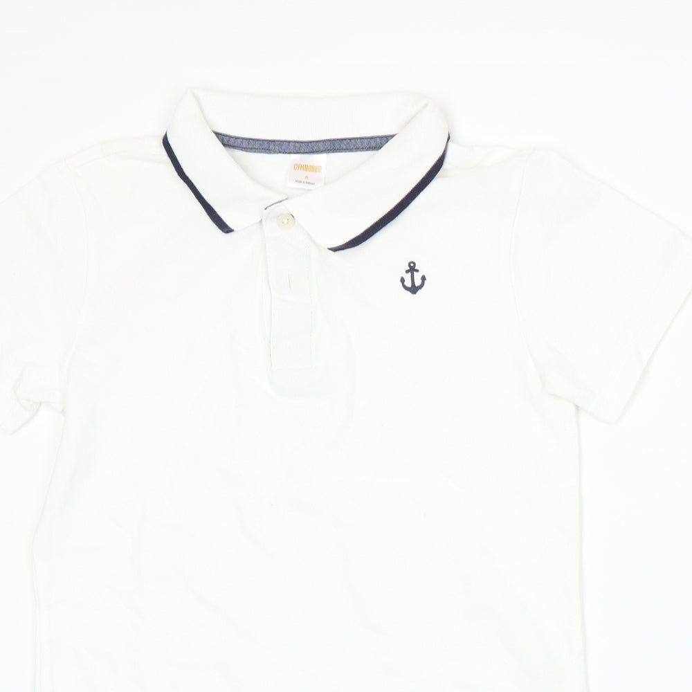 Gymboree Boys White   Basic Polo Size S