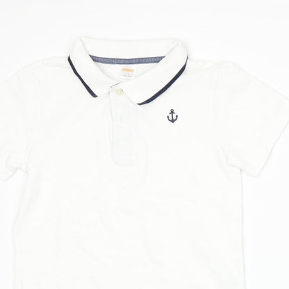 Gymboree Boys White   Basic Polo Size S