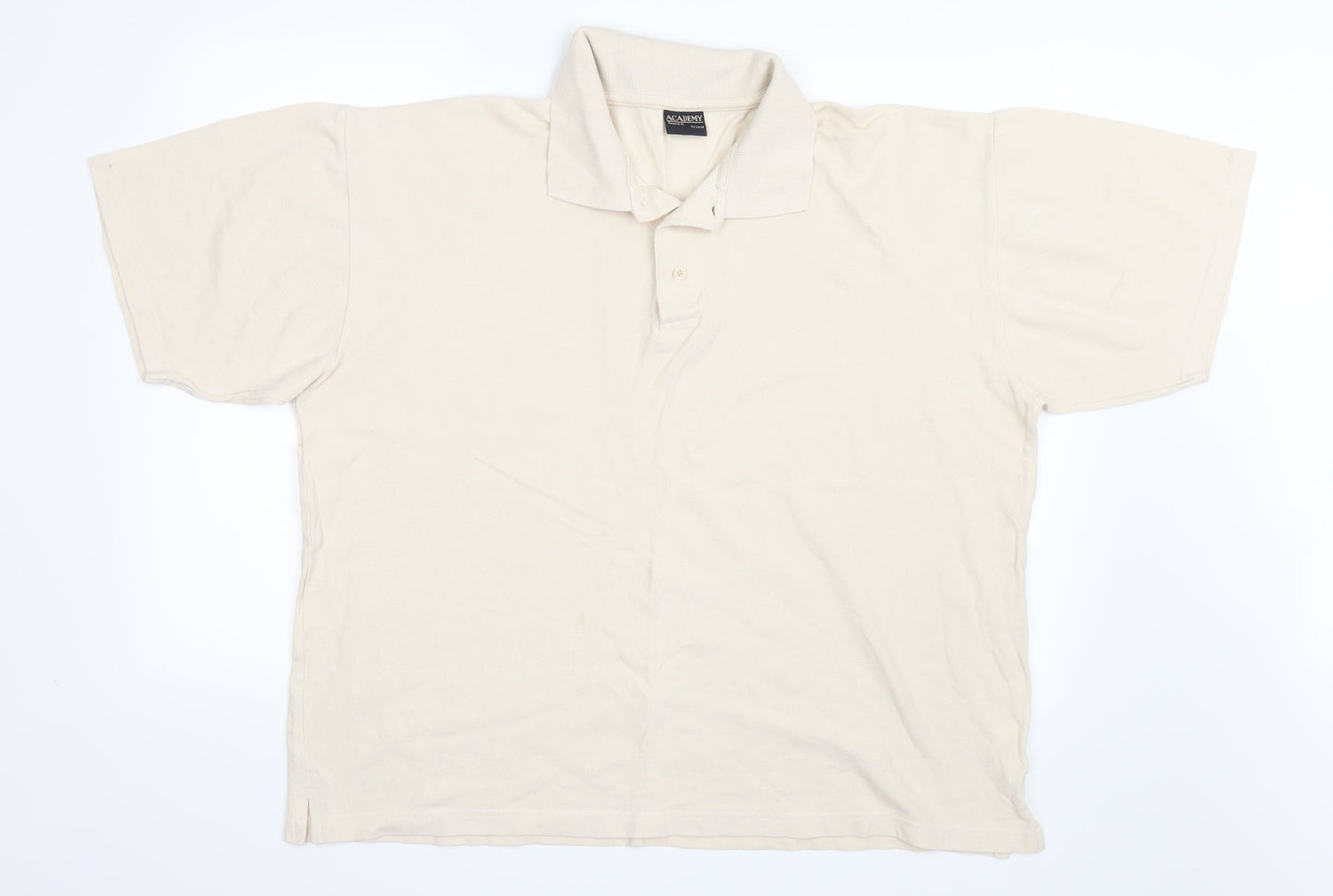 Academy Mens Ivory    Polo Size 2XL
