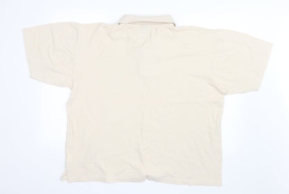 Academy Mens Ivory    Polo Size 2XL