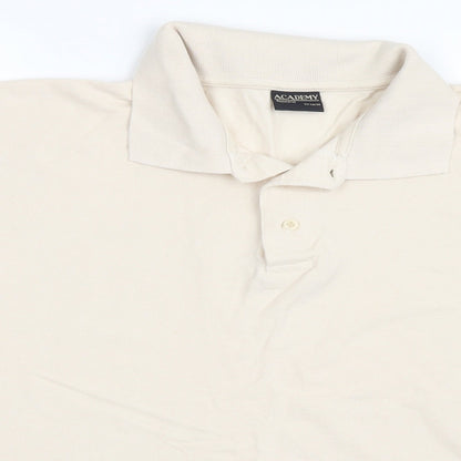 Academy Mens Ivory    Polo Size 2XL