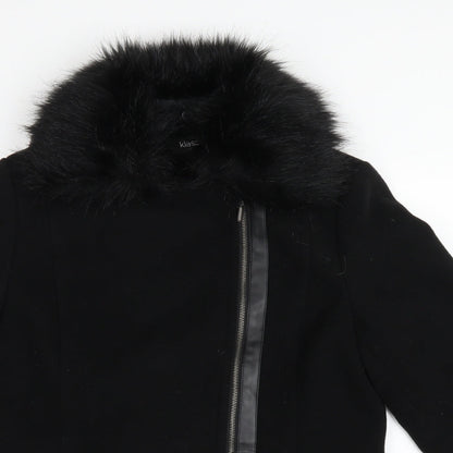 Klass Womens Black   Pea Coat Coat Size 10