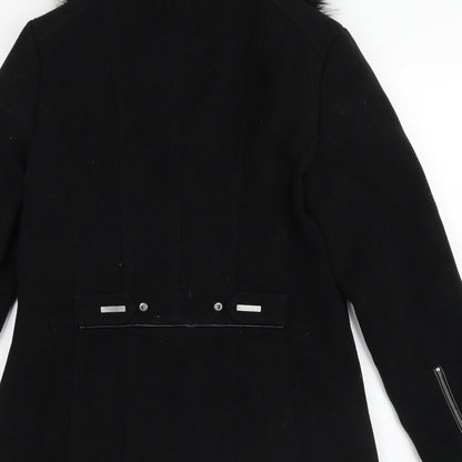 Klass Womens Black   Pea Coat Coat Size 10