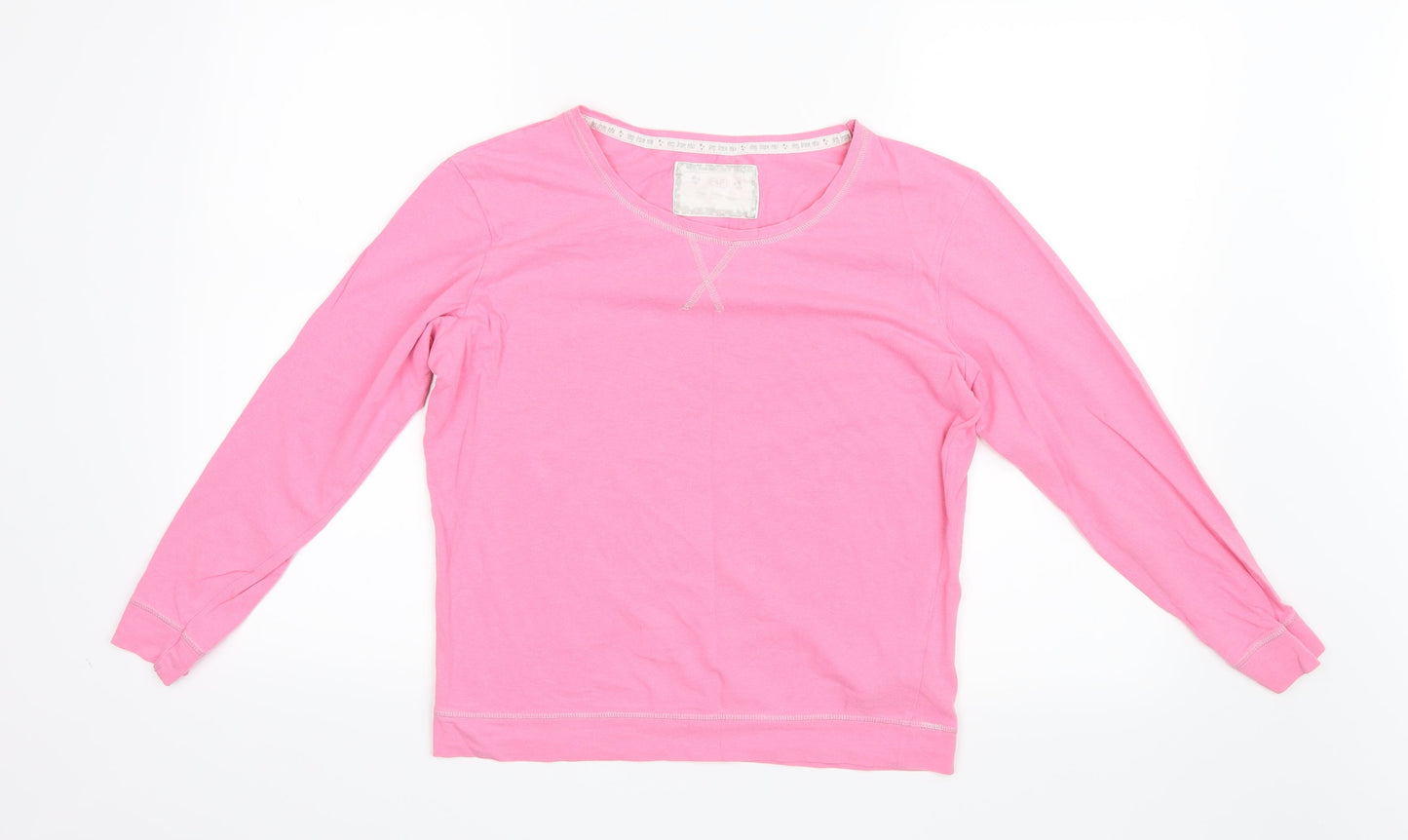 F&F Womens Pink Geometric  Top Pyjama Top Size 8