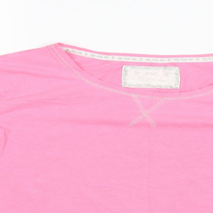 F&F Womens Pink Geometric  Top Pyjama Top Size 8