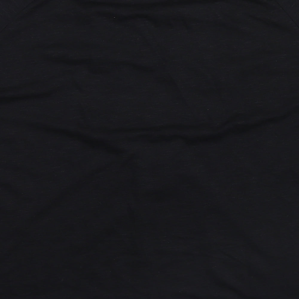 Womens UK Size XL Yessica Black Basic Blouse