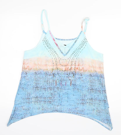 Womens UK Size 6 Sheilay Blue Camisole Tank
