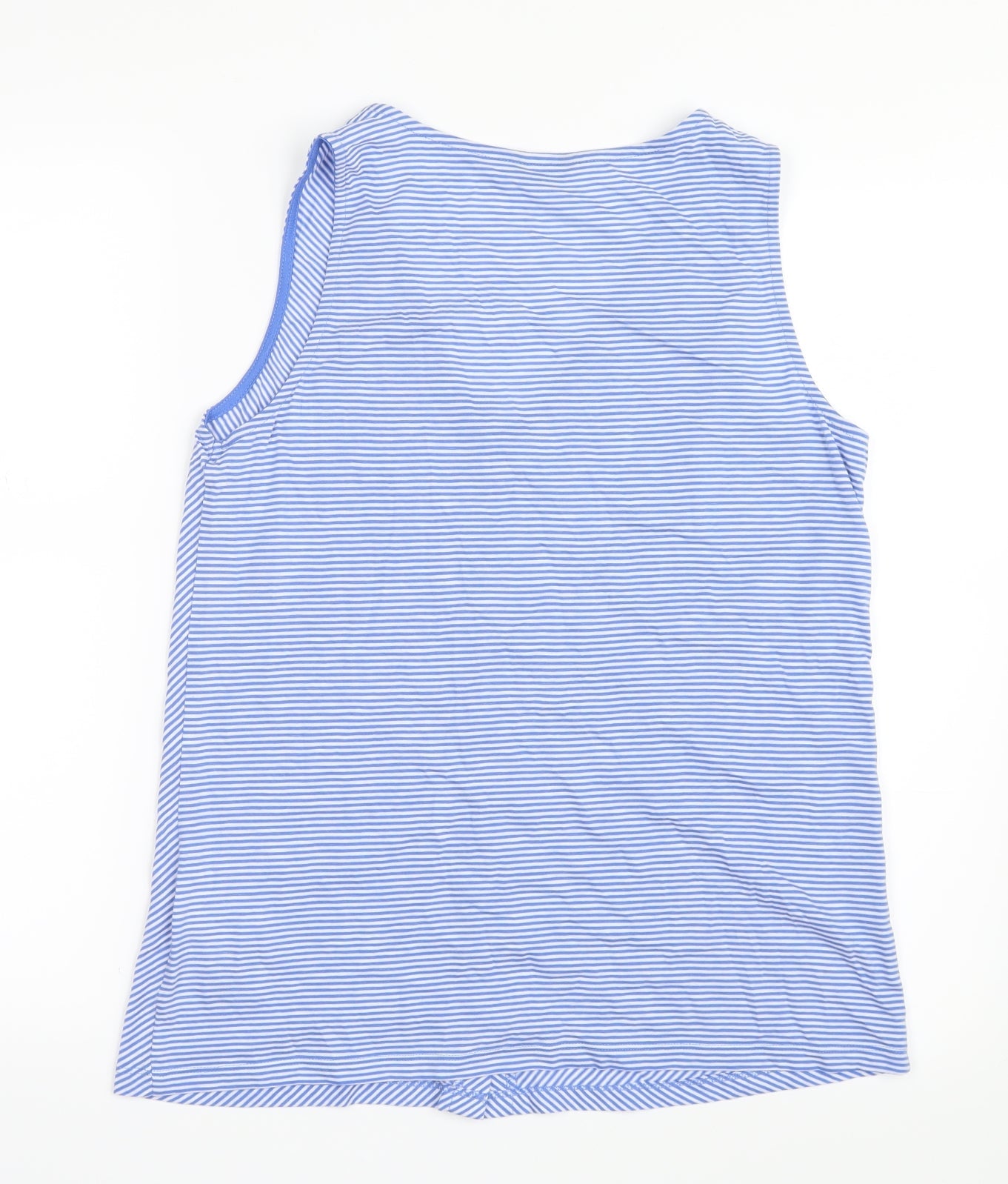 Womens UK Size 12 M&Co Blue Basic Button-Up
