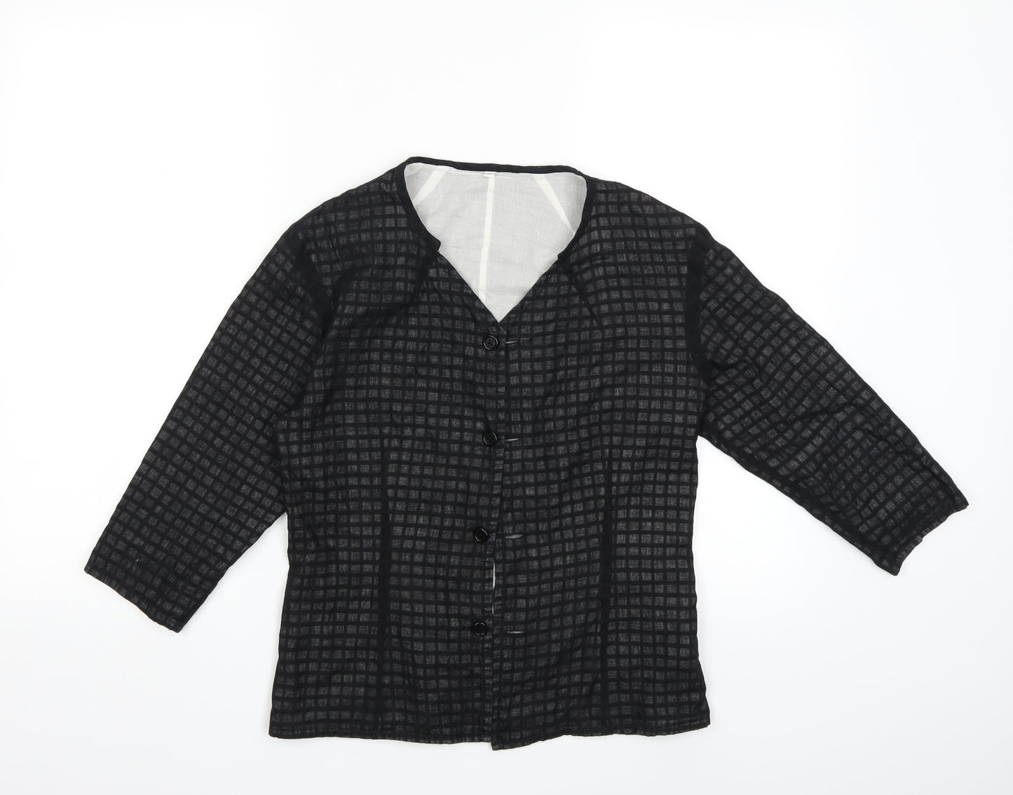 Womens UK Size M Preworn Black Jacket