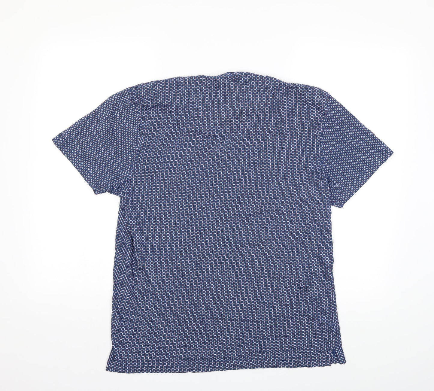canda Mens Blue Geometric   T-Shirt Size S