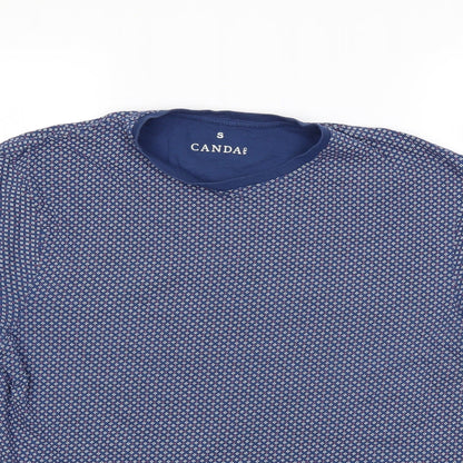 canda Mens Blue Geometric   T-Shirt Size S