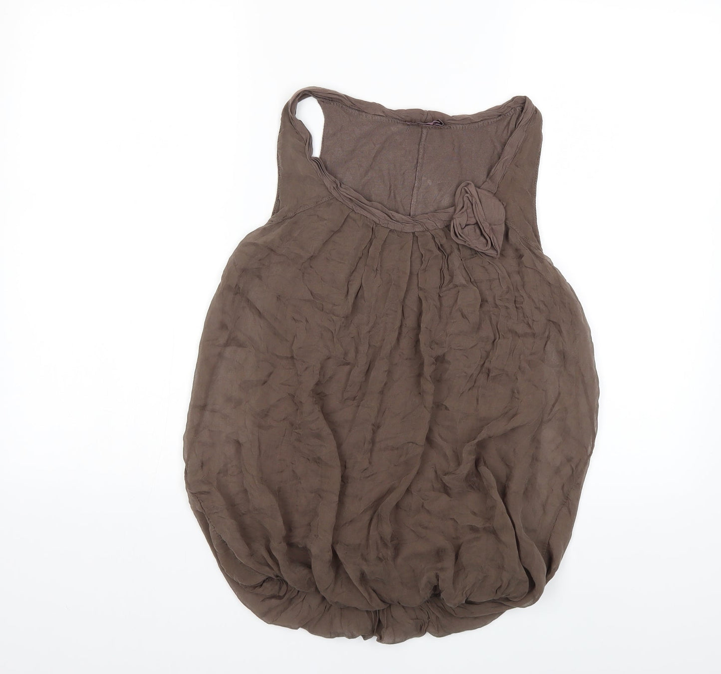 Womens UK Size M Phase Eight Brown Basic Blouse