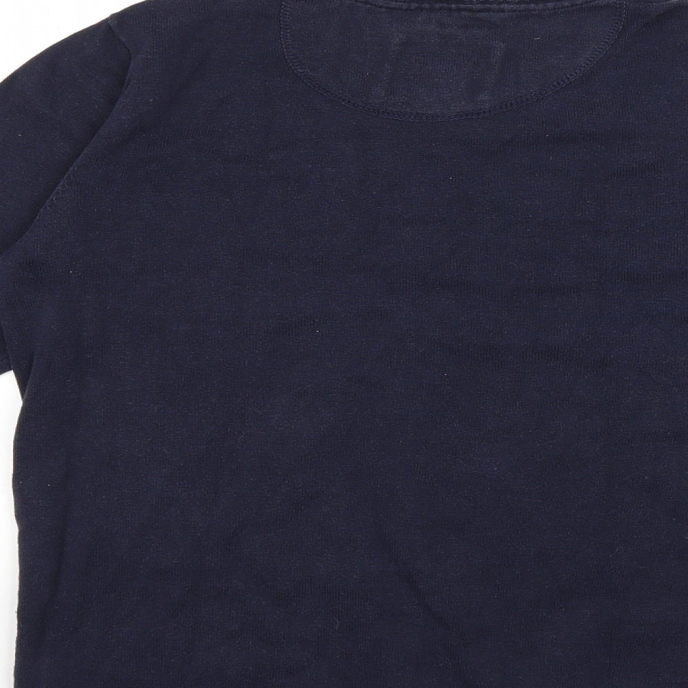 quaterback Mens Blue   Pullover Jumper Size S