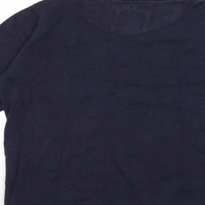 quaterback Mens Blue   Pullover Jumper Size S