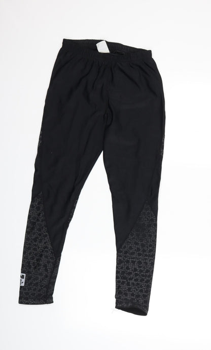 Womens UK Size L Preworn Regular Fit Snow Pants Black Trousers