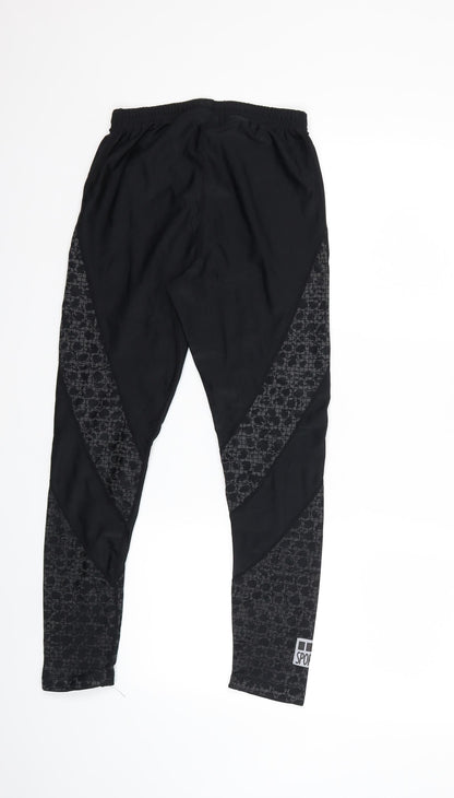 Womens UK Size L Preworn Regular Fit Snow Pants Black Trousers