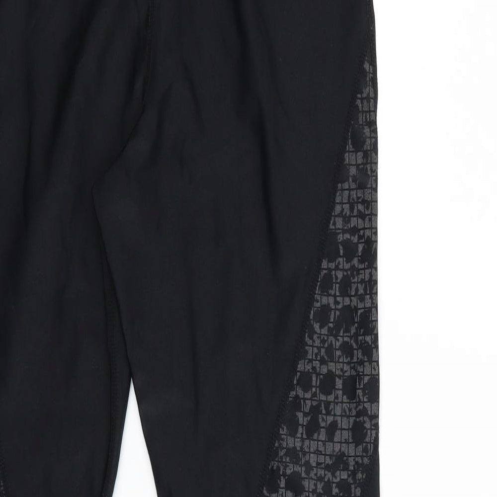 Womens UK Size L Preworn Regular Fit Snow Pants Black Trousers