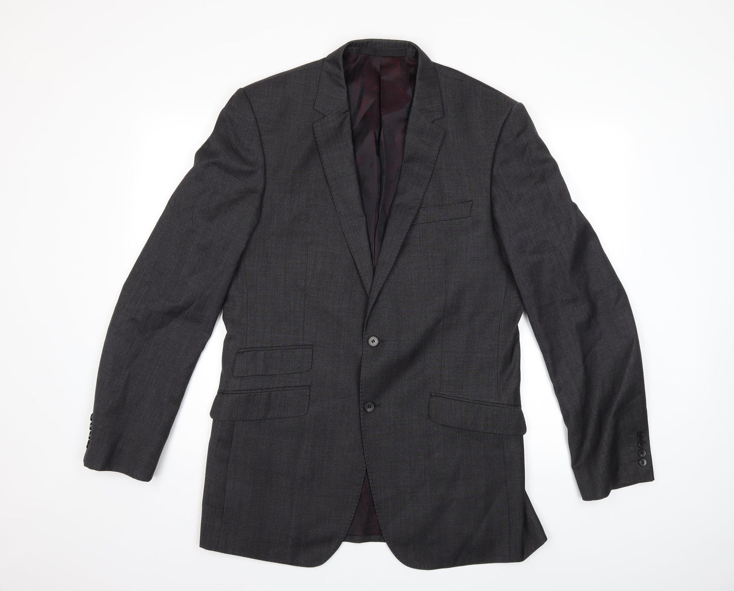Mens UK Size 40 Marks and Spencer Regular Grey Suit Jacket